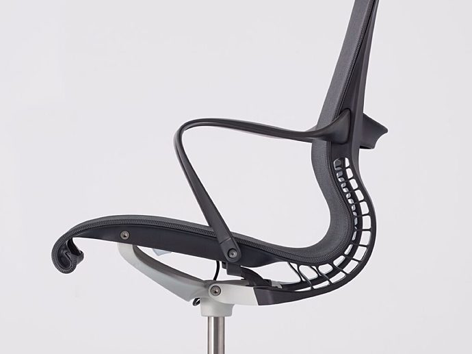 herman miller setu chair side detail view