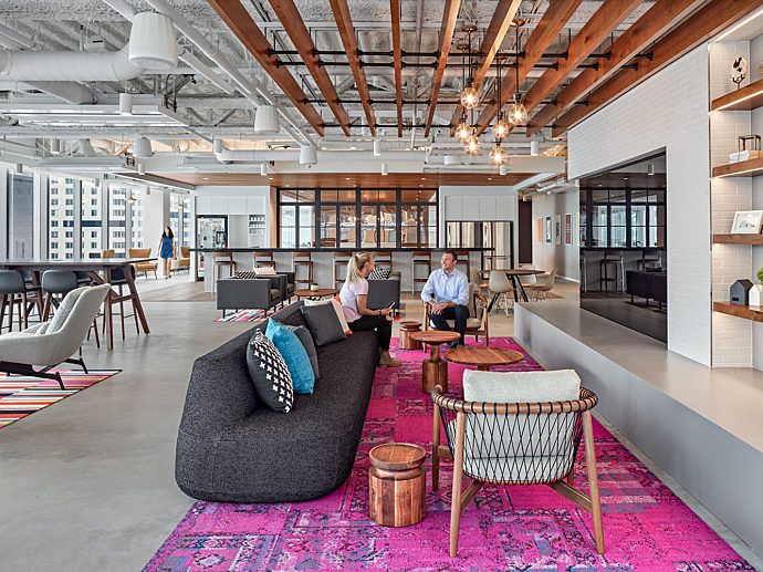 Boston office furniture geiger herman miller colorful workplace hiring
