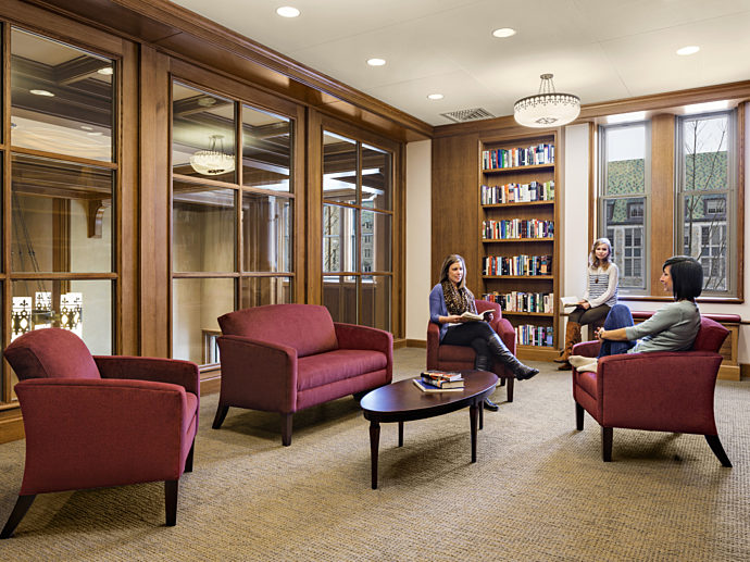 Educational Office Design Education Furniture Services Boston College Private Library