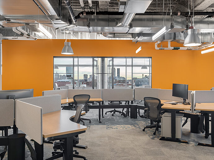 Workstations at Thrive Headquarters