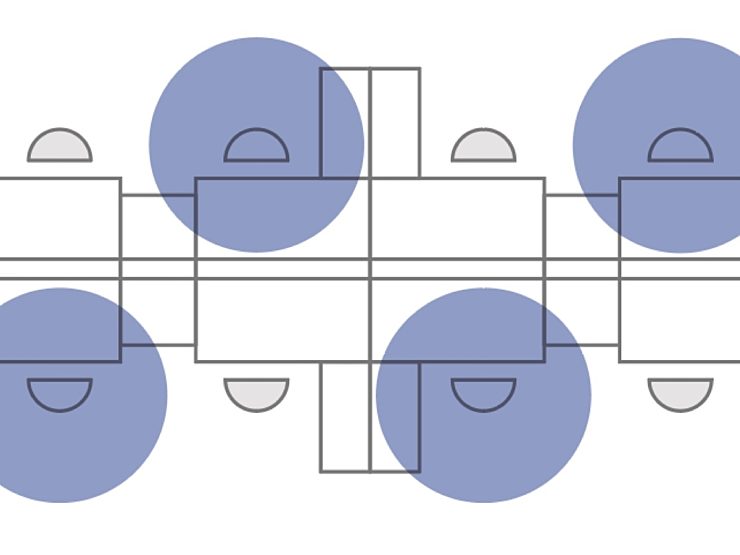 Post-COVID office floorplan analysis to keep employees healthy